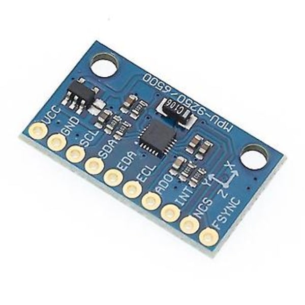 Mpu-9250 -9250 9-akset Sensormodul I2c/spi Kommunikasjon Triakse Gyroskop + Triaksialt Akselerometer