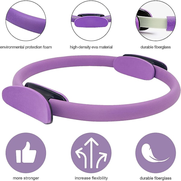 Pilates Ring, 15 tommer magisk cirkel indre lår træningsudstyr