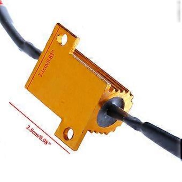 4kpl/setti LED-auton valovastus 25W 6/8/10/25 Kuormitusvastukset suuntavilkun lyhtyyn rekisterikilven valaisimeen Universaalit autotarvikkeet