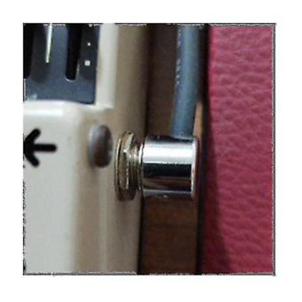 12st DIY Rak Audio Lödfri 6.35 Mono Kontakt Lödfri Kontakt Gitarreffektkontakt Krom Bl