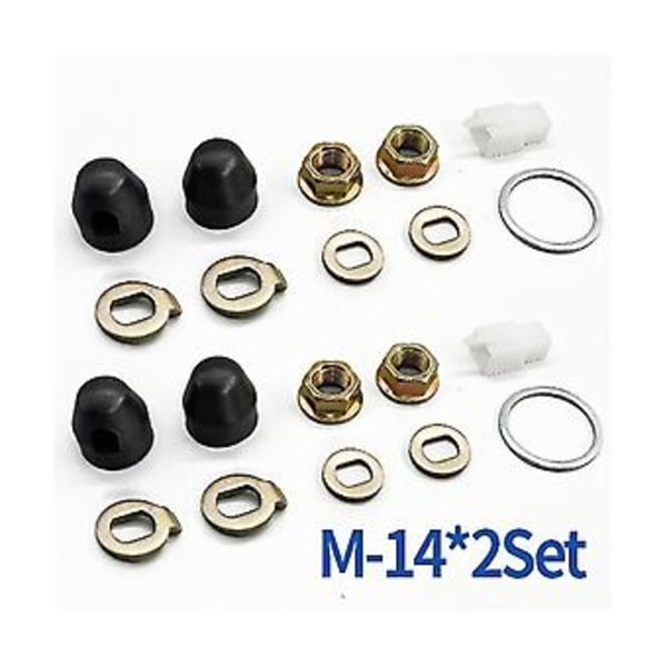 M14 2 sarjan sähköpyörän pyörän akseli 14mm akselin ruuvikorkki /sp/mutterisuojus sähköpyörän pyörälle