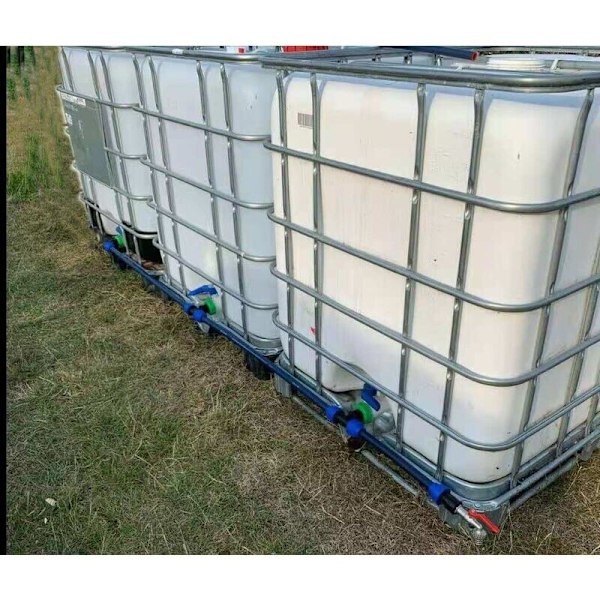 IBC-tilkoblingssett S60 x 6 IBC for 3 IBC-tanker side om side / regntank med 3/4\" hagekran.