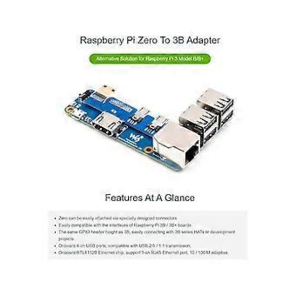 Överbrygga Gapet Mellan Pi Zero och Pi3B med Detta Adapterexpansionskort