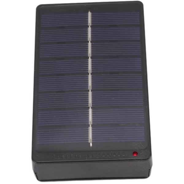 Solcellepanel Batterilader Laderetui 1W 4V for AA AAA 1.2V Batterier Utendørsutstyr