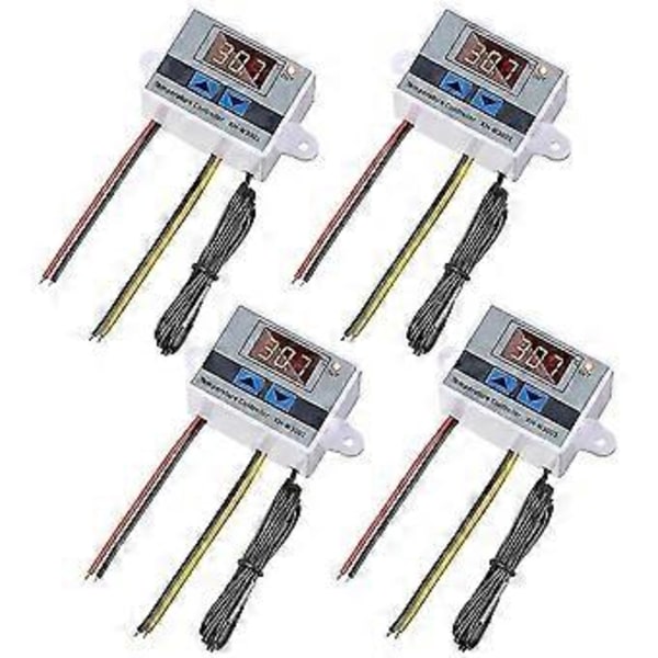 4st Xh-w3001 Digital Temperaturkontrollmodul Termostatbrytare Vattentät Sond Elektronisk Th