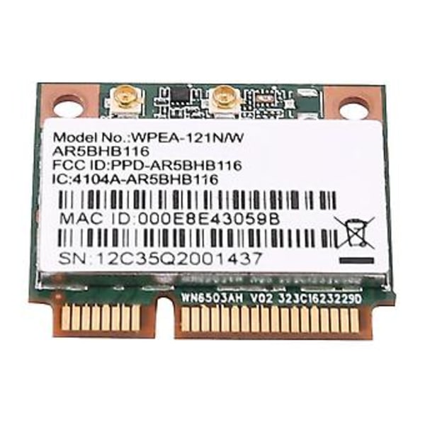 Trådløst netværkskort Atheros Ar9832 Ar5bhb116 2.4/5 Ghz Single-chip 300 Mbps 802.11n Mini Pci-e Wi