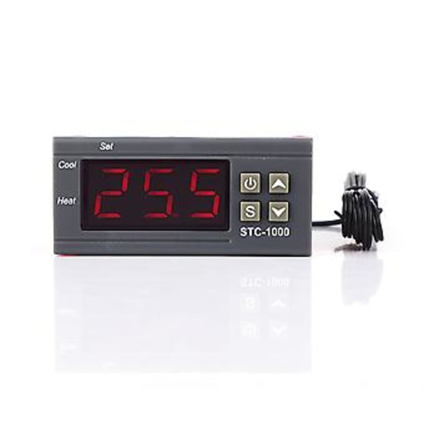 STC-1000 Digital Temperaturkontroller Dobbel Reléutgang Termostat med NTC (110V - 220VAC)