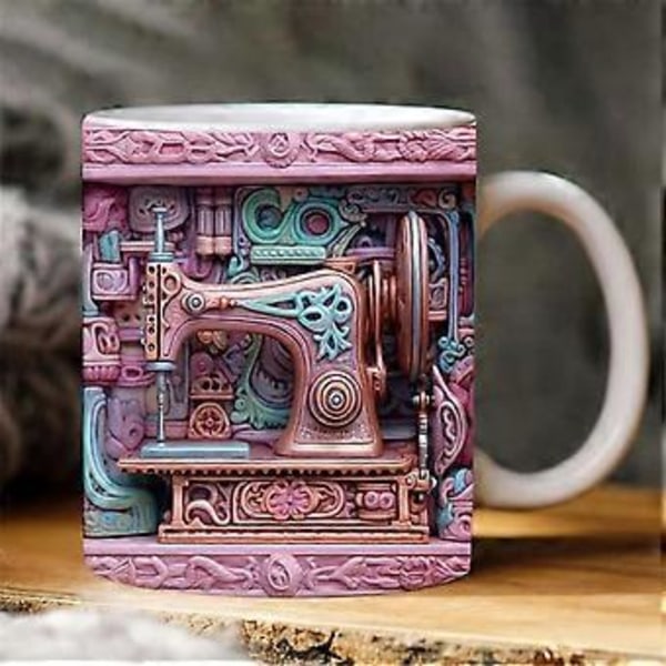 Ny 3D Syning Malet Krus 3D Rum Krus Boligindretning Krus Kaffekopper Rumdekoration og Display B