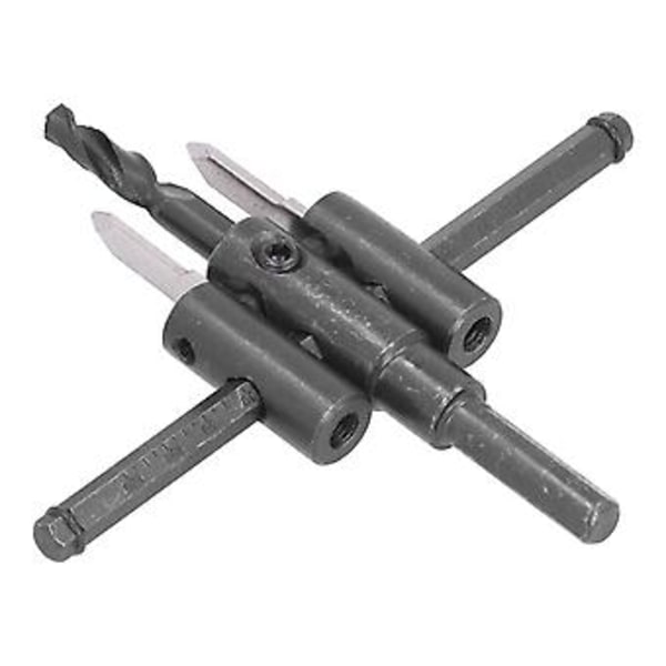 Justerbar Cirkelhålsåg Kit, 30-120mm Träborr, Runt Skärverktyg för Träbearbetning DIY, Precision & Lätt att Använda