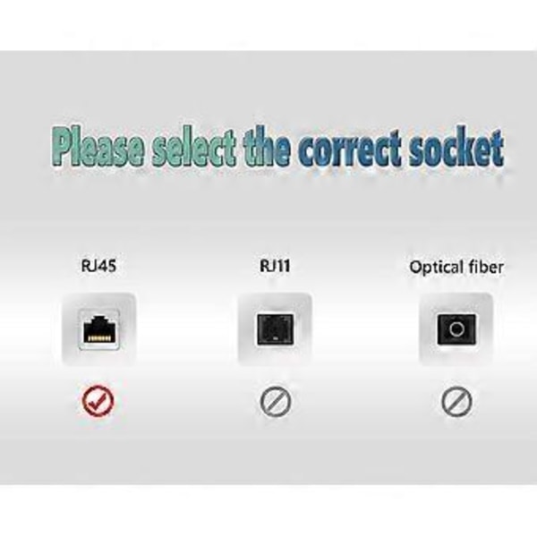 1 til 3 Ethernet LAN Netværkskabel, RJ45 Han 1 til 3 Ethernet LAN Hun Kabeladapter til Beskyttelse af Enhedsport.
