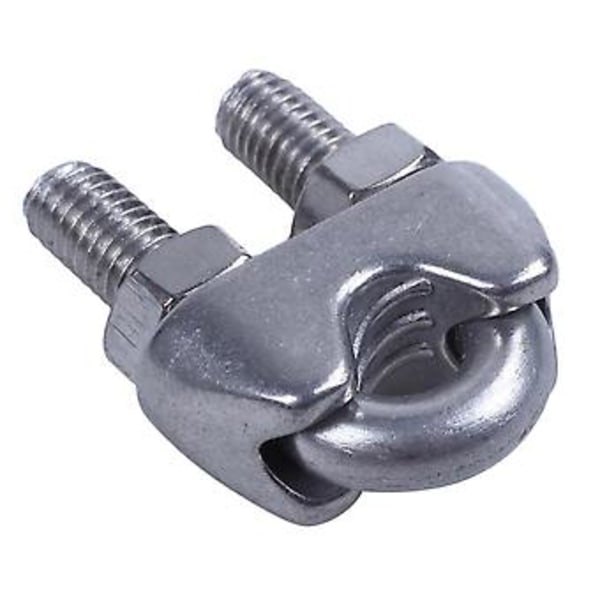 6mm 1/4 tums rostfria stållinor vajerklämmor 12st