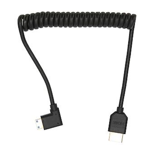 HD Multimedia Interface Kabel 8K 48Gbps Højre Albue Mini HD Multimedia Interface til HD Multimedia Interface Ledning