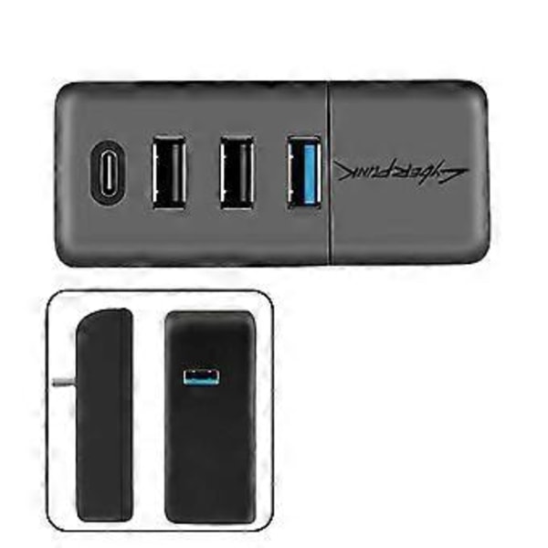 Usb Splitter Hub Dockningsstation Telefonladdare För Biltillbehör