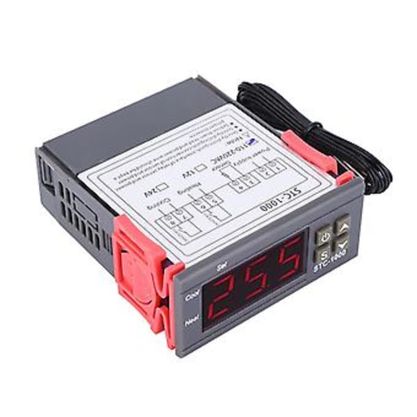 STC-1000 Digital Temperaturkontroller Dobbel Reléutgang Termostat med NTC (110V - 220VAC)
