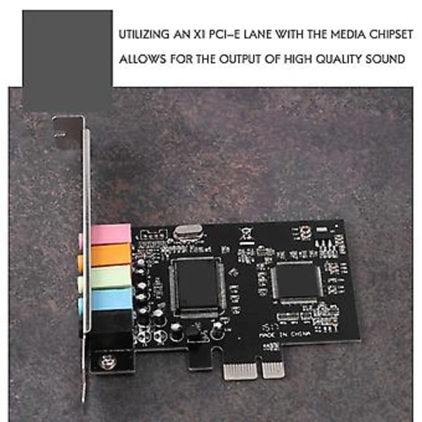 Pcie Lyd 5.1, Pci Surround 3d O For PC Med Høy Lydytelse