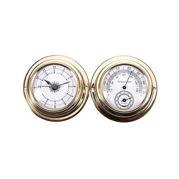 Ny termometer hygrometer barometer klockor klocka 2 hela set väderstation mätare