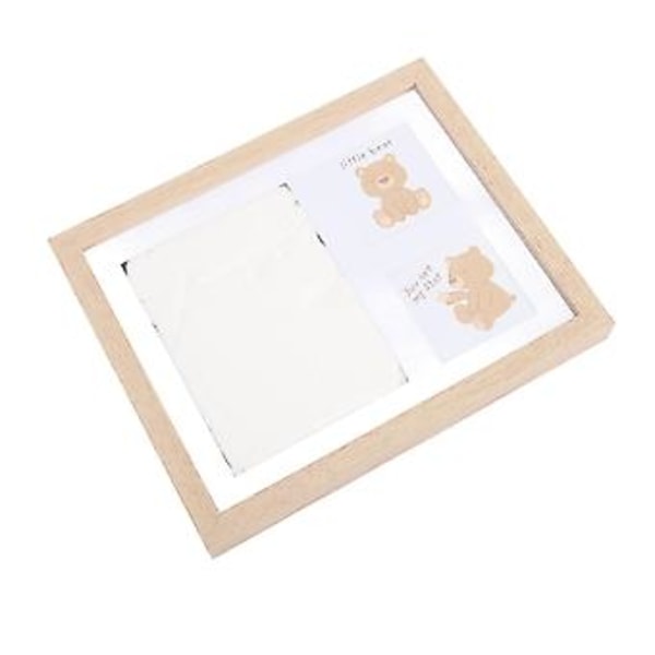 Nyfödd Minnesram, Baby Handavtryck och Fotavtryck Baby Milstolpe Fotoramar Lera Handavtryck Fotoram Specialdesignad