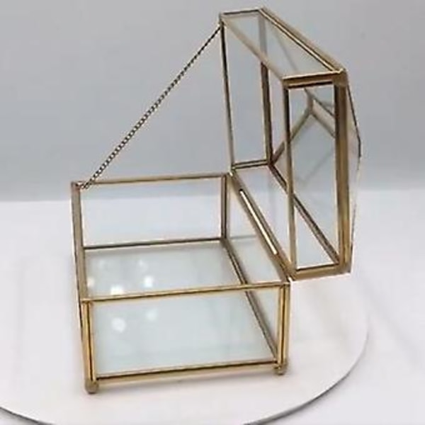 Praktisk Glas Tissue Box Glas Smink Tissue Stor Box För B
