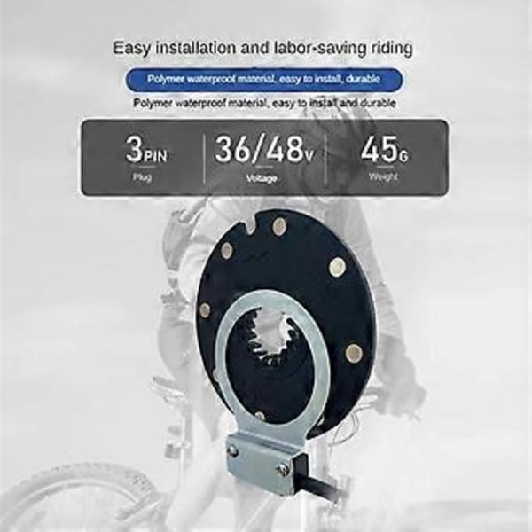 Elektrisk Cykel Magnetisk Kraftsensor 36/48V Pedalassistent Sensor F-8C Magneter Dubbla Hall-sensorer PAS System Elcykel Delar