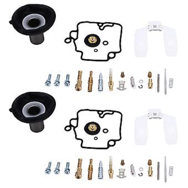 2 Set Motorcykel Förgasare Reparationssats 22mm Universal för GY6 125CC ATV Go Kart Scooters