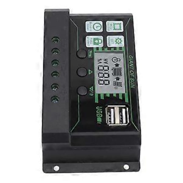 Solar Charge Controller Dobbelt USB Automatisk Identifikation PWM PV Panel Oplader til Industri 5V 100A