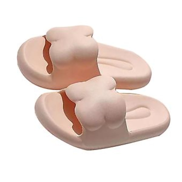 Hjemmesko Komfortabel Hurtigtørrende Åndbar Skridsikker Dame Herre Sandal til Hjem Soveværelse Pink Størrelse 36-37