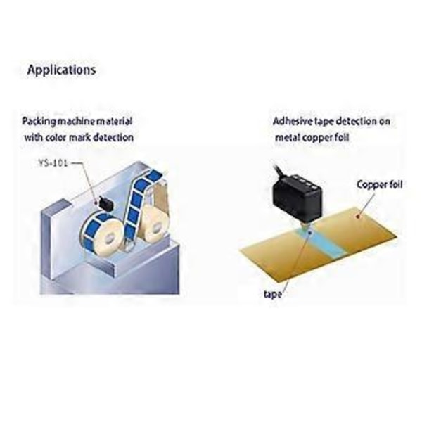 Färgkod Fotoelektrisk Brytare Färgsensor Smart Etikett Färgseparation Positioneringssensor Smart Färgmarkörsensor