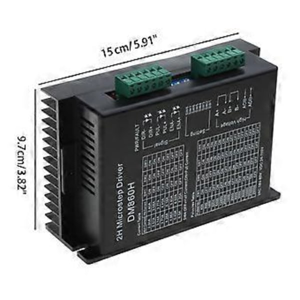 Digital Stepper Motor Driver DM860H 200 Underdelning DC24-80V 7.2A för CNC Skärande Driver för Nema 23 - 34 Stepping Motor