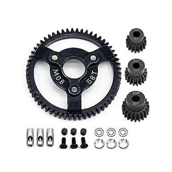 Stål 0.8m 32p Gir Med Drev For Slash 2wd Vxl Bandit Stampede Drag Slash, 58t