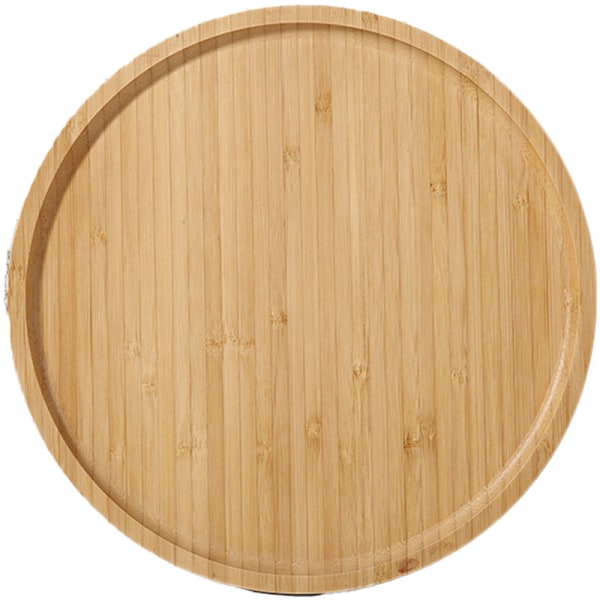 Round Wood Serving Tray Decorative Wooden Food Tray style3