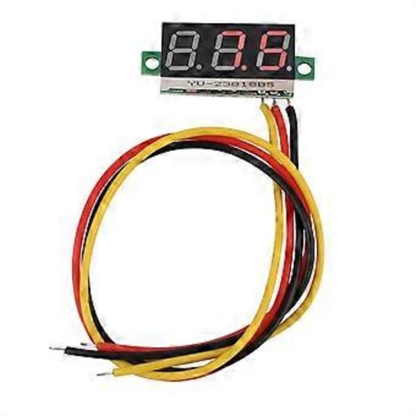 1st Digital 0.28LED Display Voltmeter DC Strömmätare Panel 0~100V (Röd)