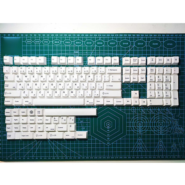 Keycap Dye Sublimation Cherry Profile Mekaninen Keycap 137keys Japanilainen Valkoinen