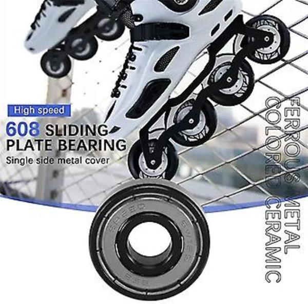 16 stk. Keramiske 608 Ings 8x22x7mm Abec-11 Skating Inline R