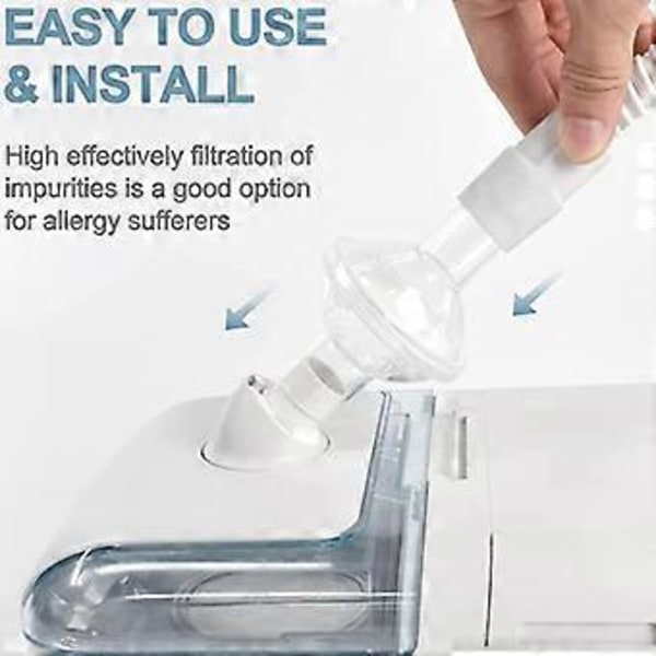 Inline CPAP-filter, 6-pack CPAP-filter Hypoallergena filter Kompatibla med CPAP-maskiner Replac