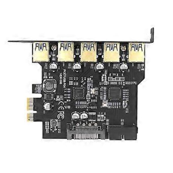 Enhances Connectivities USB3.0 -laajennuskortti, 5 porttia ja etuosan SATA-virtakeskittimet