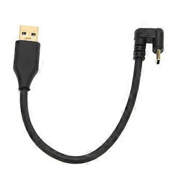 USB-kabel 5 Gbps USB 3.0A Hane AMC till Typ-C U-formad Vinkel ABS Datakabel för Laddning och Datasynkronisering (1m 3.3ft)