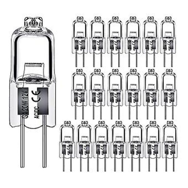 40kpl G4 12v 20w Halogeenilamppu G4 12v Polttimo Sisäänrakennettu Helmilamppu Halogeenipolttimo 20w 12v Halogeeni