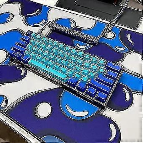 Kraken Keyboards Xxl -pelihiirimatto - Ammattimainen käsityöläishiirimatto - Pelipöytämatto - 36\" x 16\" Laajennettu hiirimatto (jää)
