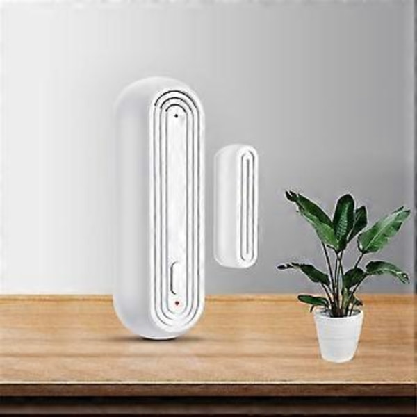 Smart WiFi Dörr- och Fönsterlarmsensor med Öppning/Stängningsdetektering, Fjärrstyrt Stöldskyddslarm
