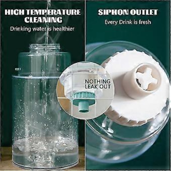 35oz Hengende Automatisk Mat Vann Dispenser Gravity Kjæledyr Auto Mater Vanningssett