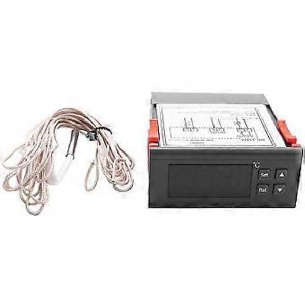 220v/30a Digital Temperaturkontroller Rc-114m Termostat Reléutgang -30~300 Grader Med Ntc Sen