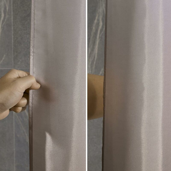 Bruseforhæng Vandtæt Polyester Tekstil Badeforhæng 150x180cm Mugbestandig Gradient Brun