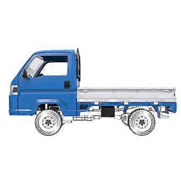 RC-auton korikuori kuorma-auton kori 1/16 D12 WL01 LD1297 RC-auton päivitysosille varaosatarvikkeet sininen
