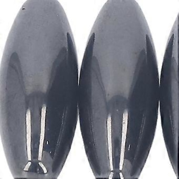 50 st Oval Magnet Svart Magnetsten Äggmagnet Leksaksset Undervisningsverktyg för Barn Studenter 30x10mm / 1.18x0.39in