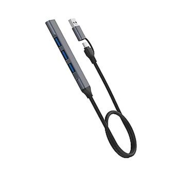 4 USB 2.0/USB 3.0 Hub Dock Adapter 5 Gbps Höghastighetsöverföring -port USB Splitter Expander