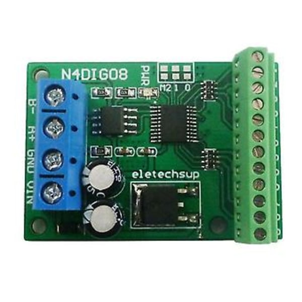 8-kanals Ingång/Utgång Digital S Ttl Ll Cmos Rs485 Io Modul Modbus Rtu Kort För Plc Relä