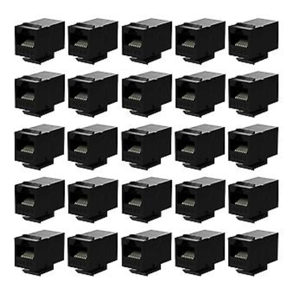 25 stk. RJ45 Kobling Cat6 S Inline Kobling Hun Til Hun Innsettingskobling