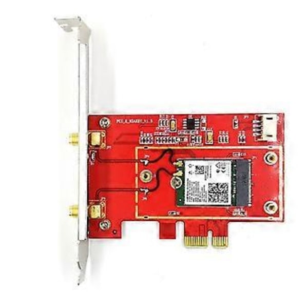 NGFF-M.2 Trådløst Wifi Kort Konverter til PCI-E 1X 4X 8X 16X Desktop Bluetooth-kompatibel Konverter til AX200 9260ac 8260ac