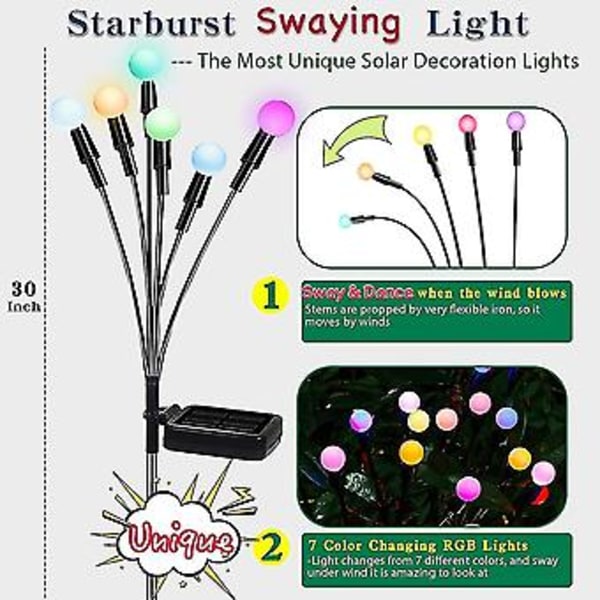 2 kpl LED aurinko S nurmikko- ja maadoituspistoke S En Rot Outdoor Ing