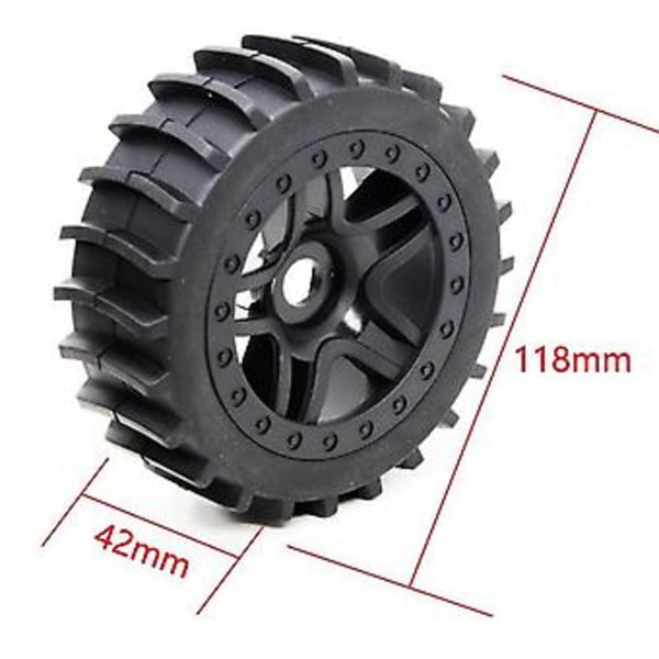 2 kpl Arrma 1/8 RC maastoajoneuvon aavikkorengas lapio rengas hiekka rengas rengas 17mm